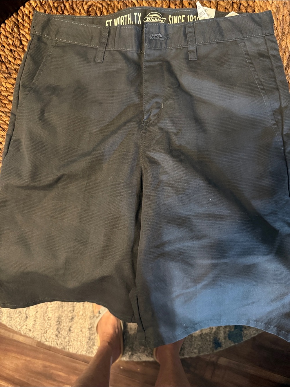 Dickies Men's Black Flat-Front Shorts